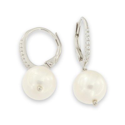 Orecchini Domar Gioielli Donna Orecchini perle argento 925 in Argento Cubic Zirconia EPB107605 - EPB107605